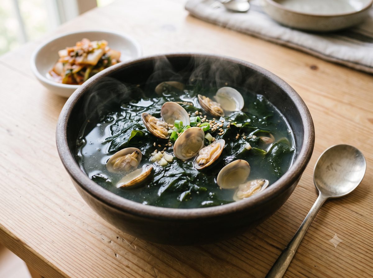 Clam & Seaweed Soup